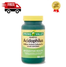 Spring Valley Probiotic Acidophilus Dietary Supplement, 100 Ct. free shipping.