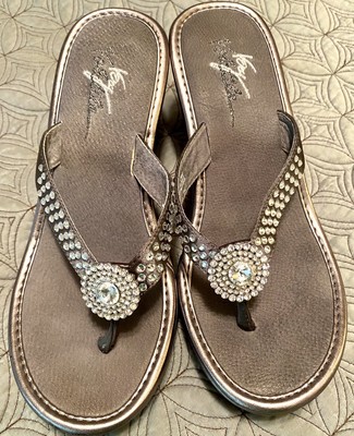 volatile rhinestone sandals