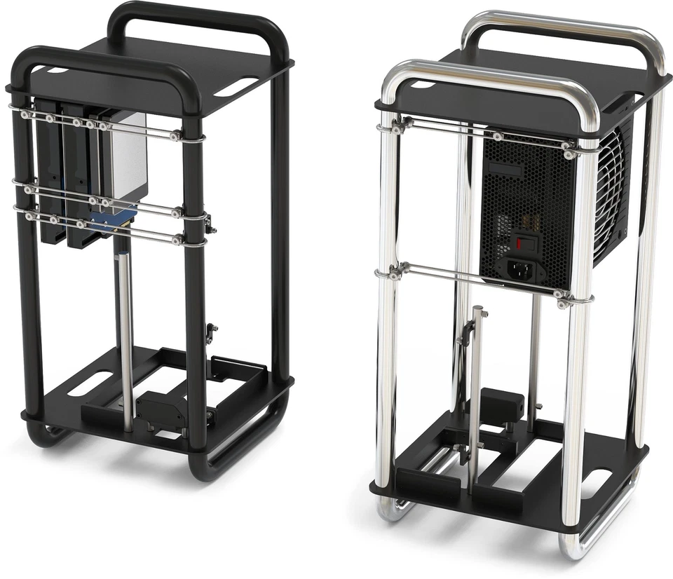 Streacom DA6 Vertical Open Frame ITX Cases - Image 2 of 4