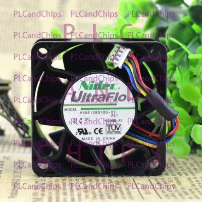 NIDEC V60E12BS1B5-07A024 6038 12V 1.60A 4-pin high air volume server fan