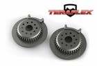 TeraFlex 4304460 -Rear Performance Big Rotor Kit w/ Slotted Rotors 07-18 Jeep JK