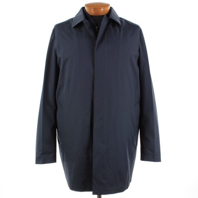 Zanella NWT 100% Polyester Rain Coat w/ Removable Vest Size 2XL US In Solid Navy