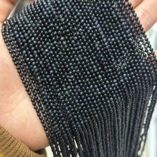 2/4mm Genuine Natural Navy Blue Tiger Eye Round Loose Beads for Jewelry Making