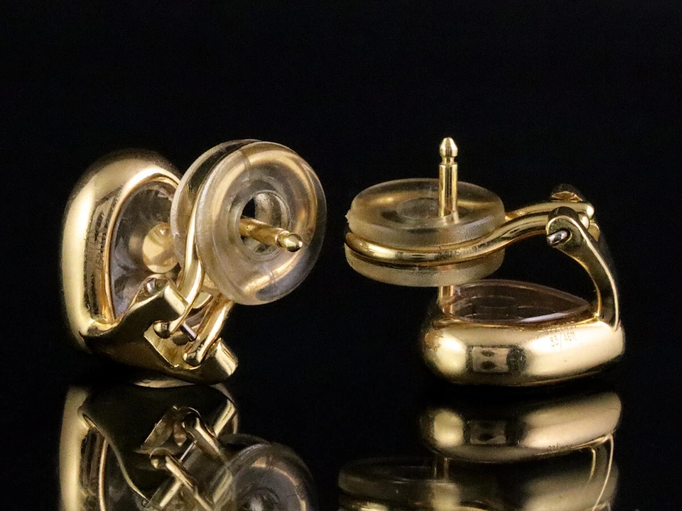 Chopard Happy Diamonds Herz Ohrstecker ca. 0,34ct 750/- Gelbgold - Bild 4 von 4