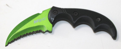 MTech USA Angelmesser Jagdmesser Grün gezackt aus rostfreiem Stahl (355)