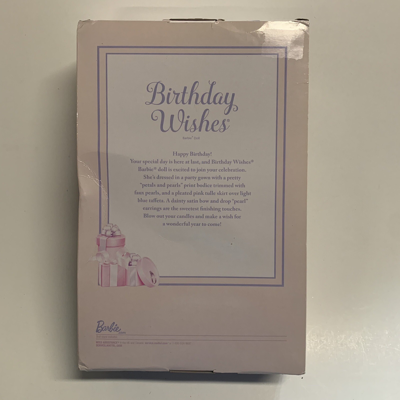 New Dmg Pkg 2017 Birthday Wishes Barbie Mattel Collector Doll