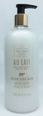 1 The Scottish Fine Soaps Company Au Lait MILK & HONEY Cream Hand Wash 17.5 oz
