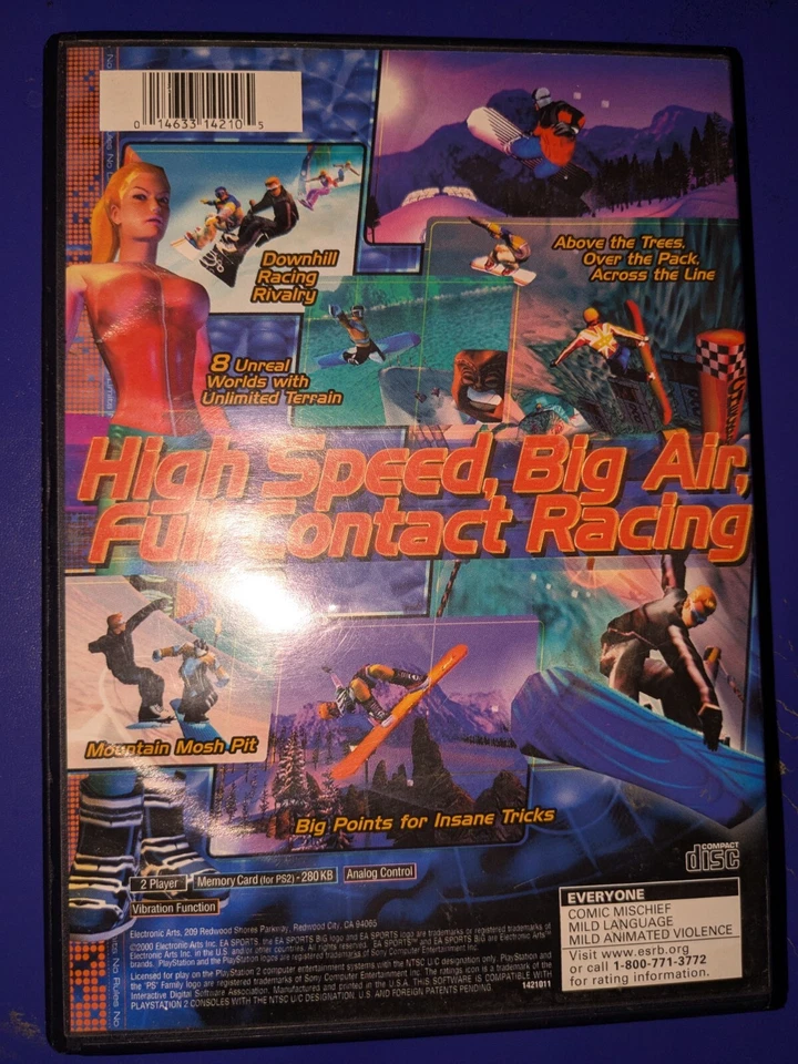 SSX CIB Complete PS2 Sony PlayStation 2 Black Label - Image 2 of 3