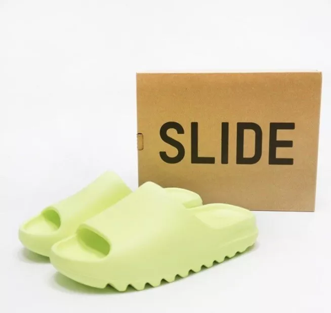 adidas   Yeezy SLIDE homme vert vif taille 9 US fabriqué par Adidas (HQ6447)