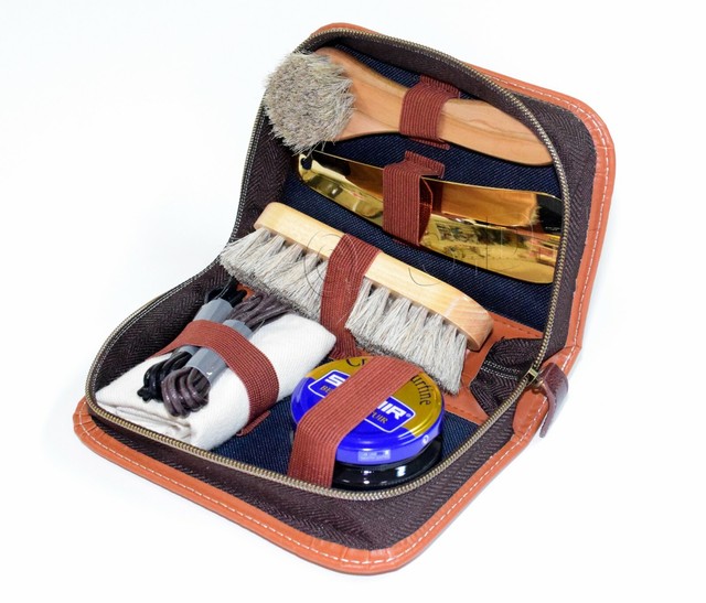 shoe polish on leather purse