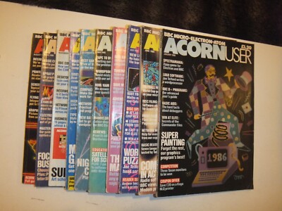 Acorn User Issues x10 von 1986 - Retro Computing