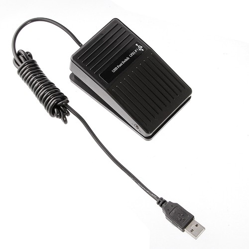USB Foot Switch Pedal Control Computer HID Keyboard Mouse PC Game Black - Picture 2 of 5