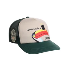 Guinness Green & Tan "Lovely Day" Trucker Snapback Hat Officially Licensed
