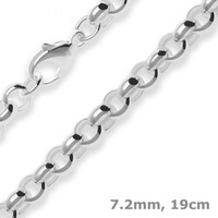 7,2Mm Armband Erbskette Silberarmband Armschmuck Aus 925 Silber 19Cm