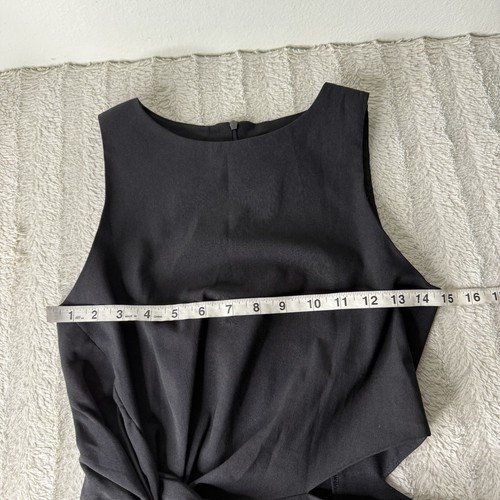New Zara Black Sleeveless Maxi Dress Side Cut Out Women’s XS Formal Hoco Prom - Picture 7 of 10