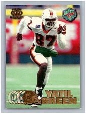 1997 Pacific Crown Collection Yatil Green RC #434 Rookie Card NFL Miami Dolphins. rookie card picture