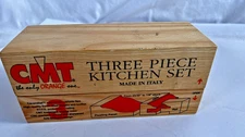 CMT 800.513.11 3-Piece Kitchen Router Bit Set 1/2 in Shank Made Italy Panel