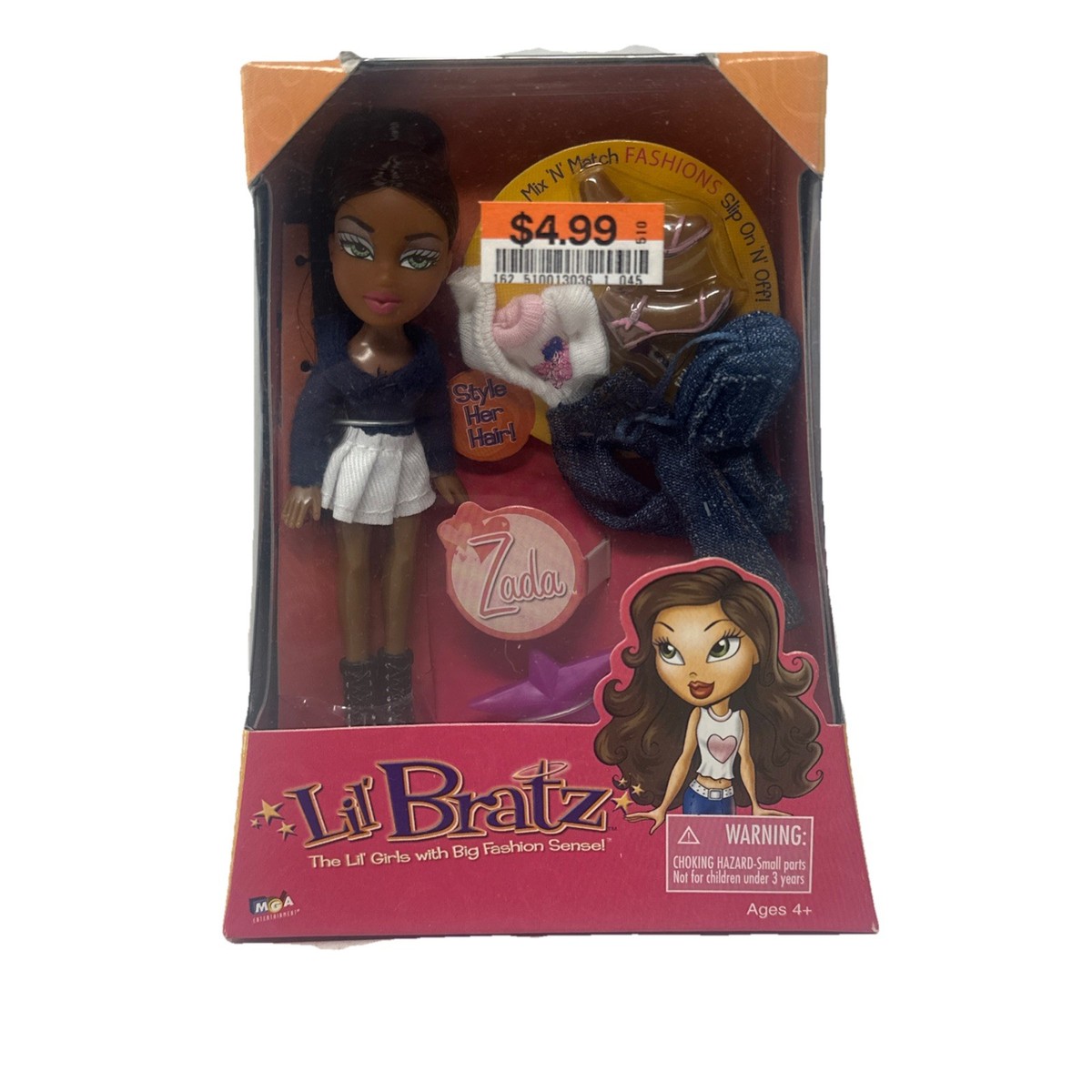 New Lil Bratz Zada Doll Toy Little Girls Big Fashion Sense 15