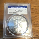 U.S. Mint 2017-W American Silver Eagle $1 1 oz Silver PCGS MS70 First Strike