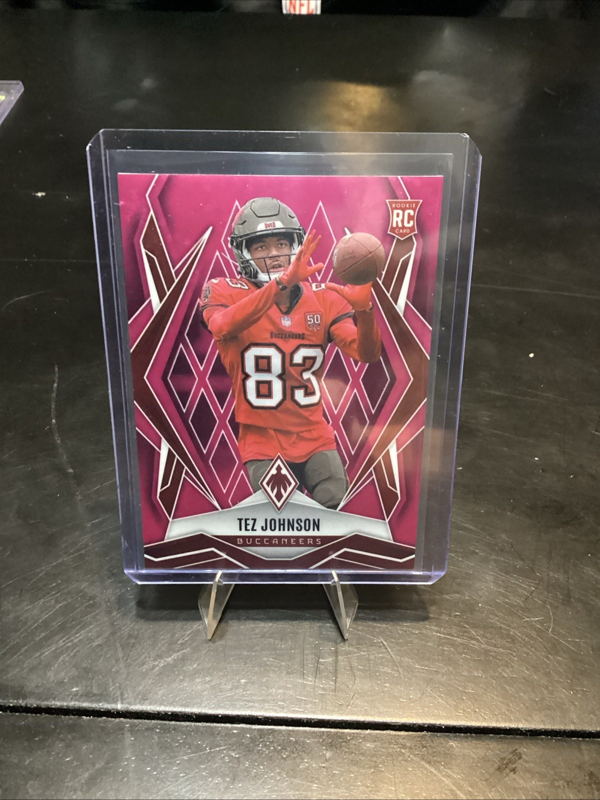 2025 Panini Phoenix - Rookies Tez Johnson #166 Pink Winter /299 (RC)