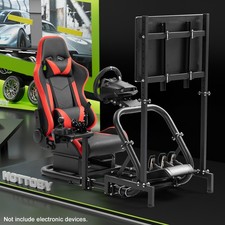 Hottoby Racing Simulator Cockpit mit Gaming S...