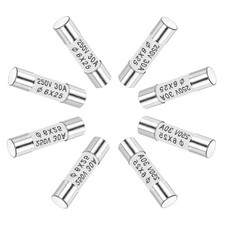 Ceramic Cartridge Fuses 30A 250V 6x25mm Fast Blow for Energy Saving Lamp 8pcs