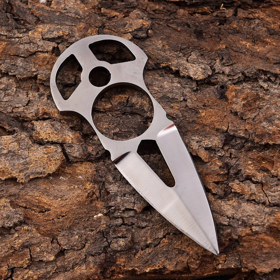 Cuchillo de cuello de acero al carbono de alto pulido bota de lanzamiento caza supervivencia camping cuchillo Foto 3 de 4