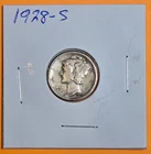 1928-S 10c Mercury Dime 90% Silver United States Coin San Francisco