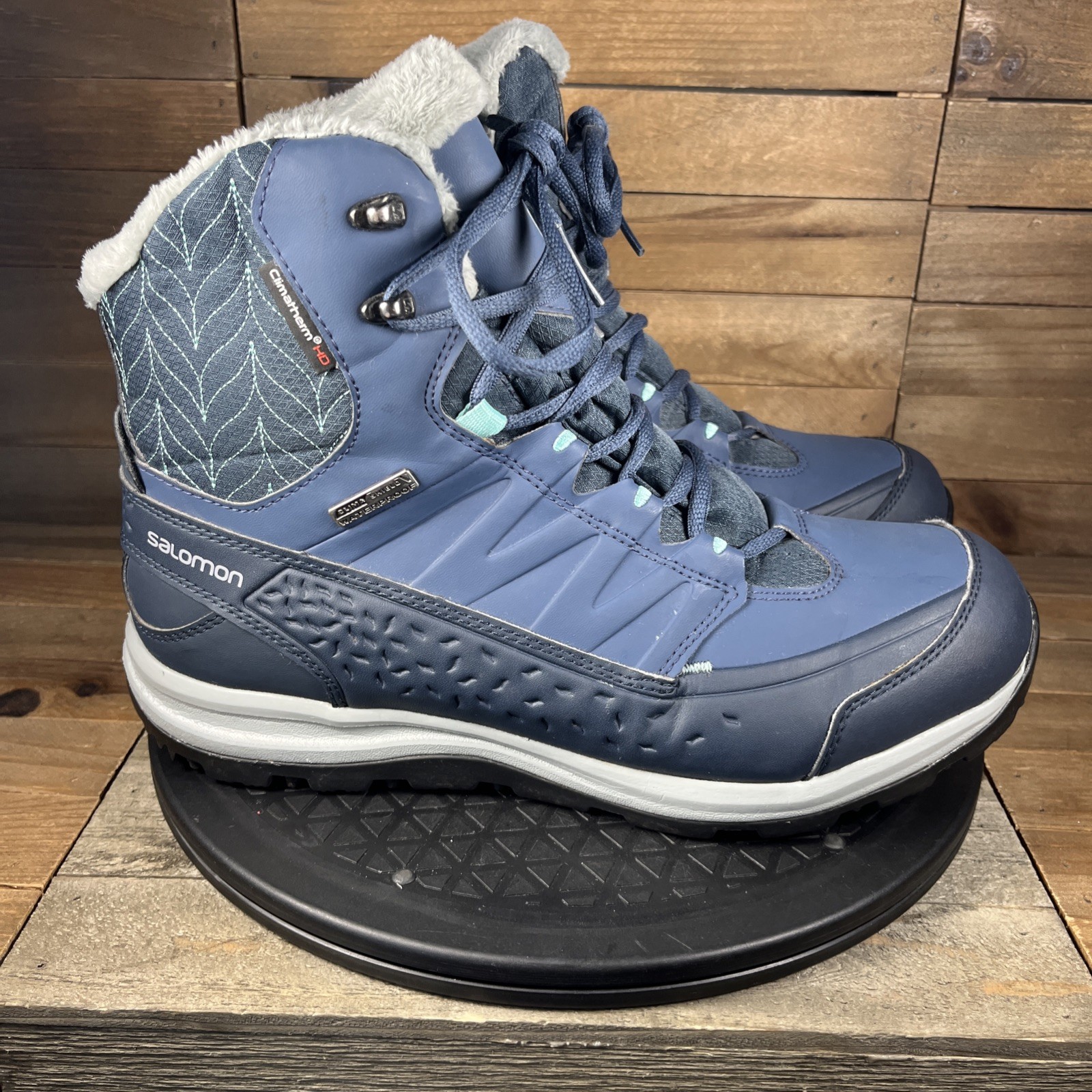 Stivali stringati Salomon Kaina Mid CS donna 10 impermeabili invernali escursionismo isolati