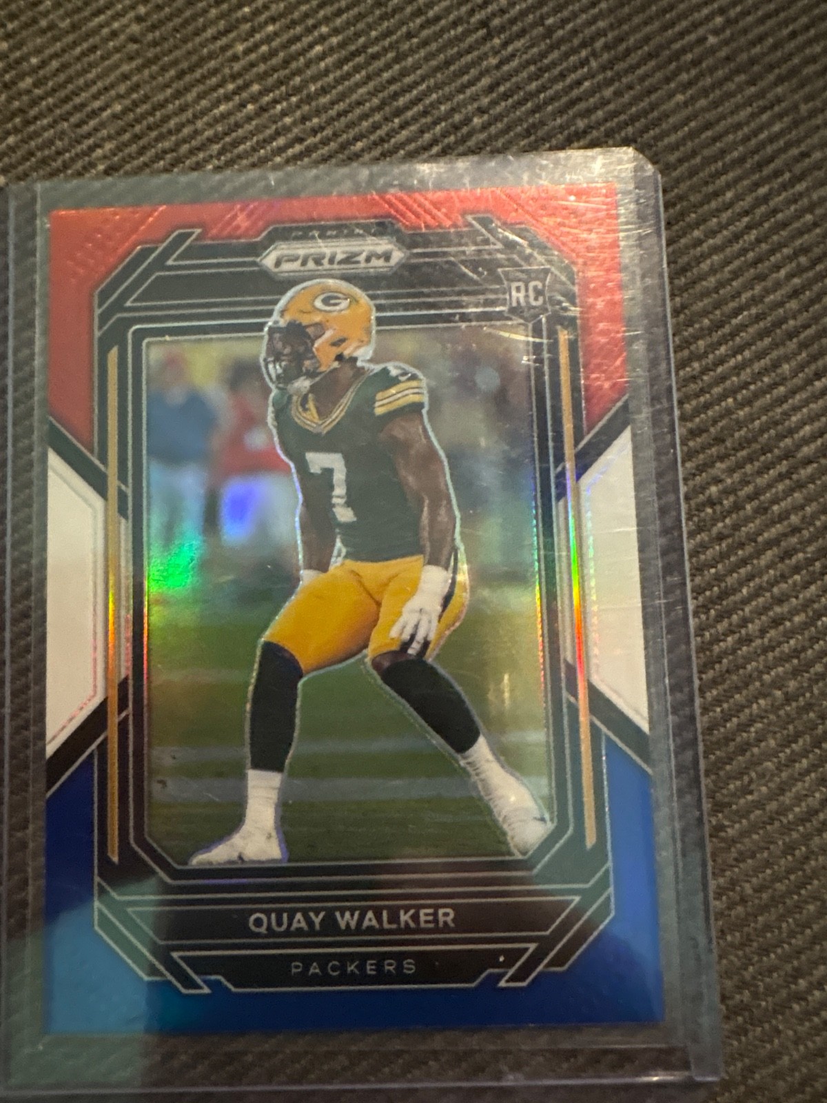 2022 Panini Prizm - Rookies Quay Walker #373 Red White & Blue Prizm (RC)