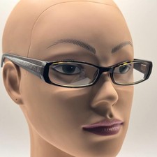 Vintage NOS Y2K Kenneth Cole Tortoise Narrow Eyeglass Frames with Non-RX Lenses