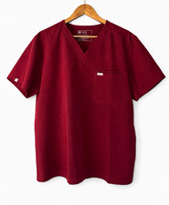 FIGS Men s Technical Collection Leon Scrub Top Burgundy L FM1500