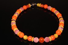 Statementkette Orange/Gelb mit Magnetverschlu...