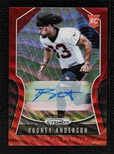 2019 Panini Prizm Rookies Red Wave 75/149 Rodney Anderson #337 Auto 0lj0