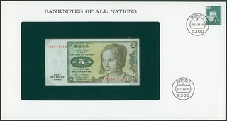 Germany: 5 Mark 1980 (P# 30b Banknotes of All Nations) UNC