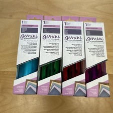 LOT 4 Gemini Foil Press Foil Rolls by Crafter's Companion - 4 Colors NEW FAST