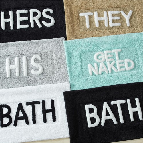 Cotton Bath Rug - Soft Cotton Bath Mat - Bathroom Decor - Water Absorbent - Picture 2 of 8