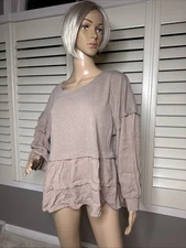 Cozy Co By Cozy LG Casual Top Size Large Boutique Shirt Pullover SIZE LARGE