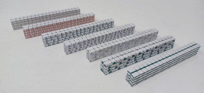 Jackson Railcar N Scale 72' Centerbeam Lumber Load Bulk Pack 7 Loads JRCN6002B