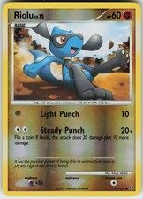 Played Reverse Holo Riolu 91/127 Platinum Common on eBay