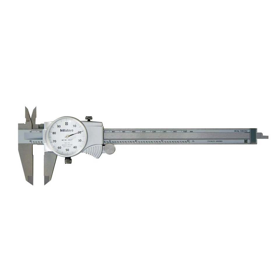505-742J Dial Caliper, 0.1" per Rev, 0-6" Range, 0.001" Accuracy - Image 3 of 4