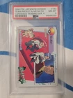 1998 Pokemon Japanese Bandai Team Rocket & Meowth Carddass Vending #143 PSA 8
