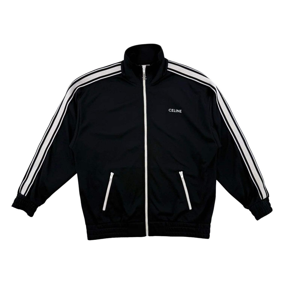 CELINE トラックジャケット M ブラック ジップアップジャケット Celine Track Jacket Black | eBay