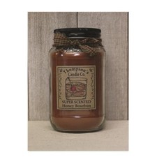 Thompson's Candle hblm Super Scented Honey Bourbon Large Mason Jar Candle