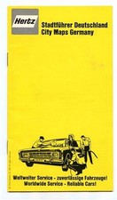 Hertz Rent a Car City Maps Germany Booklet 
