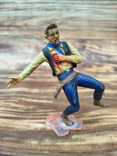 Vintage 1964 Louis Marx Painted 6” Cowboy Clem Smith Western Figure