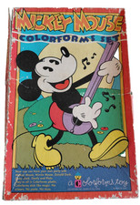 Vintage Walt Disney Mickey Mouse Colorforms Play Set. No 465. Collectable USA