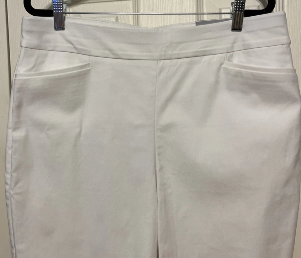 Pantalones Cortos Brigitte Chico's Alabastro 13" Entrepierna Ajustados Talla 2 (12/14) Nuevos con Etiquetas Foto 2 de 4