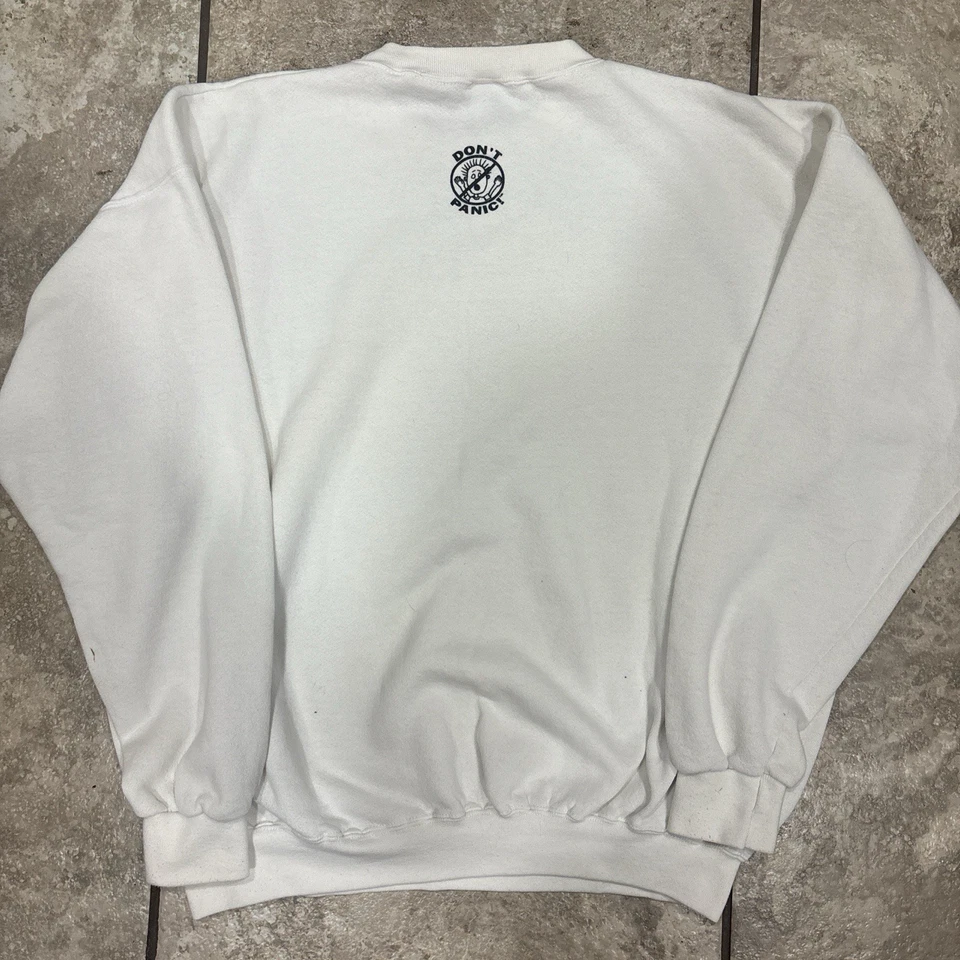 Sudadera De Colección Años 90 Dont Panic Nobody Knows I’m Elvis  Foto 3 de 3