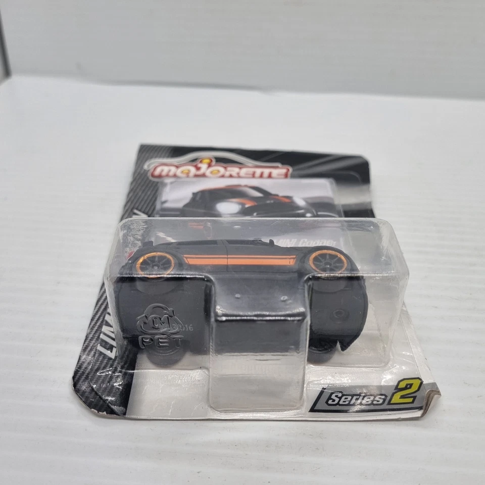Majorette Limited Edition Die-cast Series 2 Mini Cooper Car Black/orange New NIP - Image 3 of 4